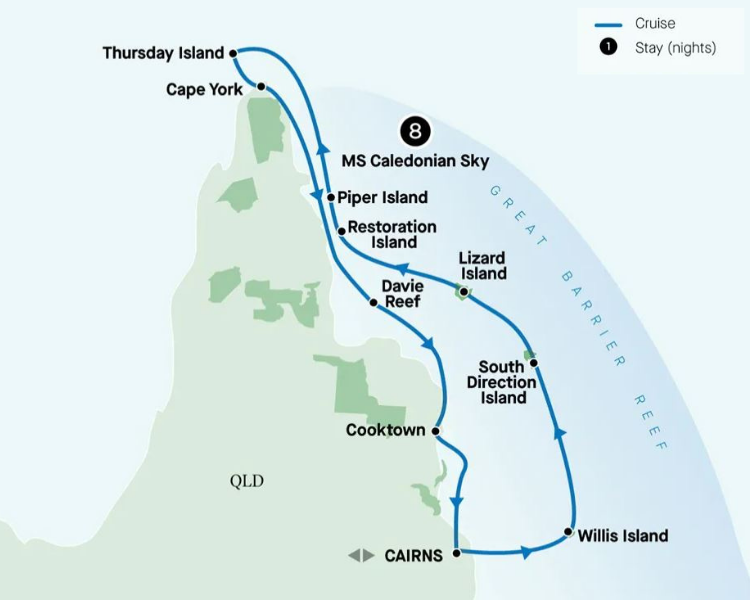 Cape York & The GBR Exploration MAP